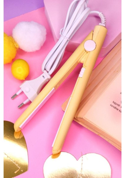 Seyahat Tipi Mini Saç Düzleştirici – 10 mm Seramik Plaka, 200°C PTC Hızlı Isınma, Kompakt ve Taşınabilir