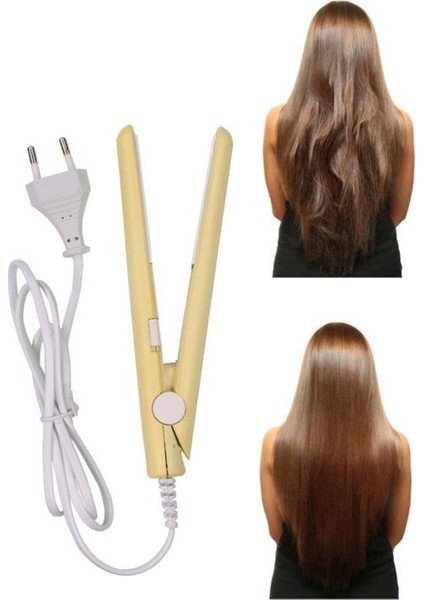 Seyahat Tipi Mini Saç Düzleştirici – 10 mm Seramik Plaka, 200°C PTC Hızlı Isınma, Kompakt ve Taşınabilir