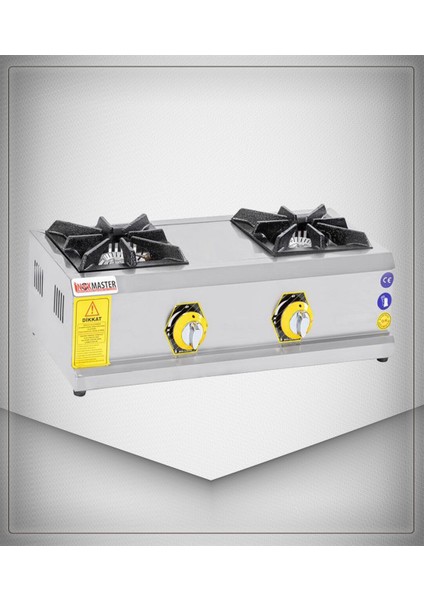 İnox Master 2'Li Mini Ocak Gazlı / LPG