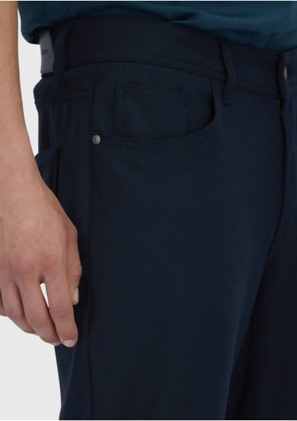 Lacivert Düz Dokuma Slim Fit Casual Pantolon fırsatları