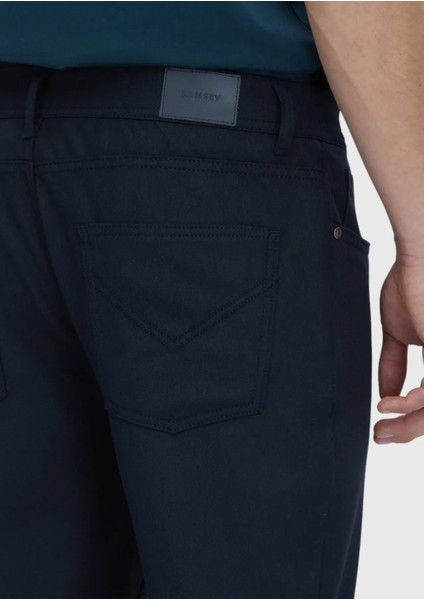 Lacivert Düz Dokuma Slim Fit Casual Pantolon indirimleri