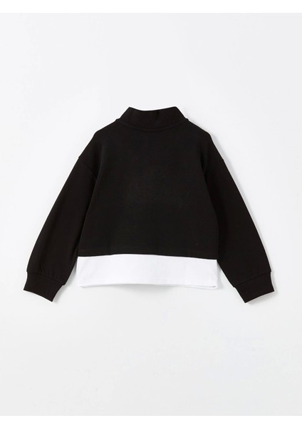 Lcw Kids Siyah Dik Yaka Kız Çocuk Kalın Sweatshirt fiyatları