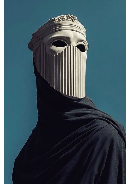 Maskeli Adam V1 Ev Duvar Salon Güzellik Salonu Ofis Dükkan Dekarasyon Kanvas Tablo fiyatları