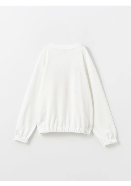 Lcw Kids Ekru Bisiklet Yaka Kız Çocuk Sweatshirt fiyatları