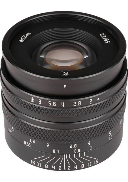 50 mm F/2 Lens (Sony E, Siyah)
