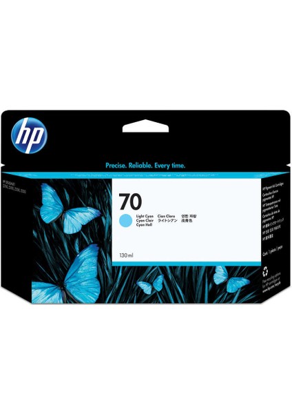 Hp 70 C9390A Light Cyan Kartuş 130ML