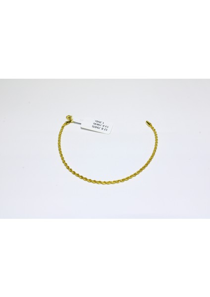 14 Ayar Gerçek Altın Halat Künye