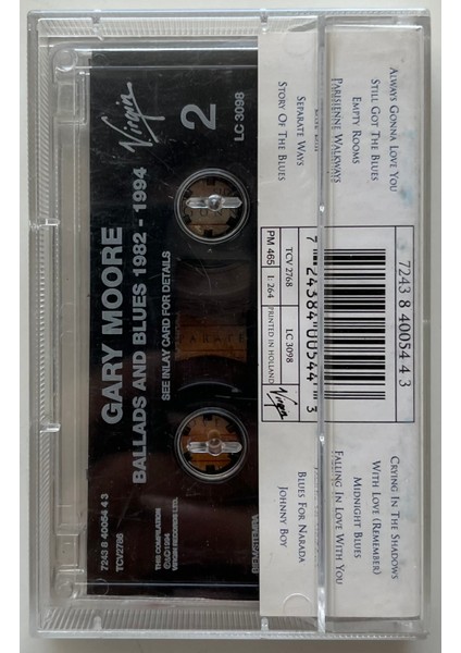 Gary Moore Ballads & Blues 1982-1994 Kaset (Orijnal Dönem Baskı Kaset) fiyatları