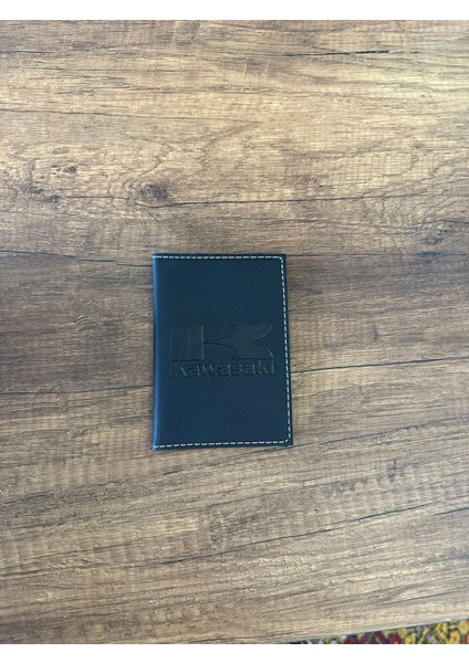 Kawasaki Motors Deri Dikişli Oto Ruhsat Kılıfı Ruhsat Kabı Araç Ruhsat Koruyucu fiyatları
