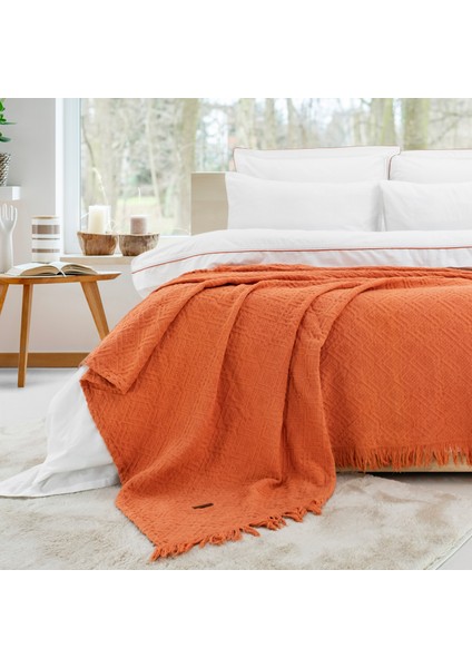 Home Kylie Yatak Örtüsü Nevresim Seti 7 Parça-Kiremit fiyatları