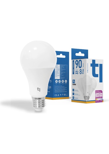 Redeem Plus A70S E27 LED Ampul, Titreşimsiz, Göz Konforu, Tekli, 1183 Lümen, Sıcak Beyaz, 2700 Kelvin