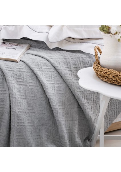 Home Kylie Yatak Örtüsü Nevresim Seti 7 Parça-Gri modelleri