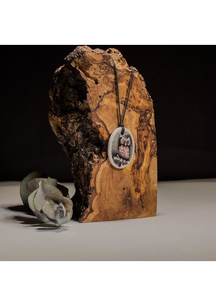 Baykuş Figürlü Seramik Kolye – Stres ve Denge Kolyesi fiyatları