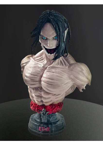 3D Attack On Titan Eren Yeager Büst ve Female Titan Büst , Anime Figure Collection modelleri