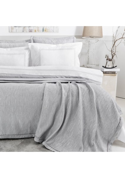 Home Pavia Şönil Yatak Örtüsü Nevresim Seti 7 Parça-Gri fiyatları