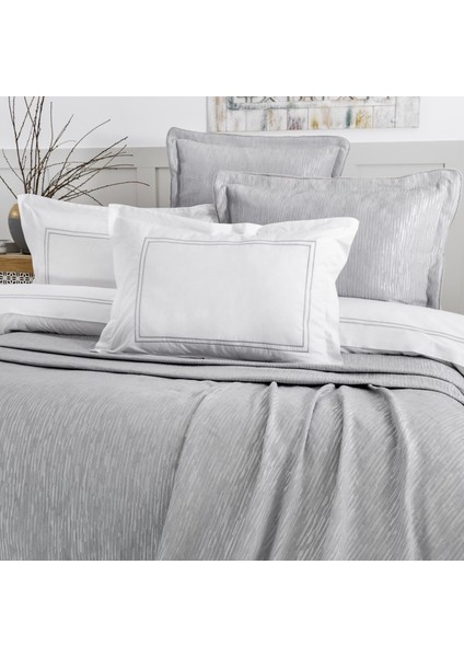 Home Pavia Şönil Yatak Örtüsü Nevresim Seti 7 Parça-Gri modelleri