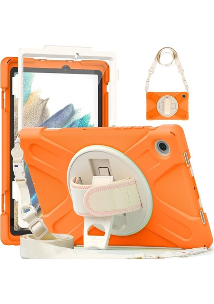 Samsung Galaxy X200 Tab A8 10.5 Kılıf Amazing Tablet Kapak - TURUNCU-(5796) - AGT2310-9592