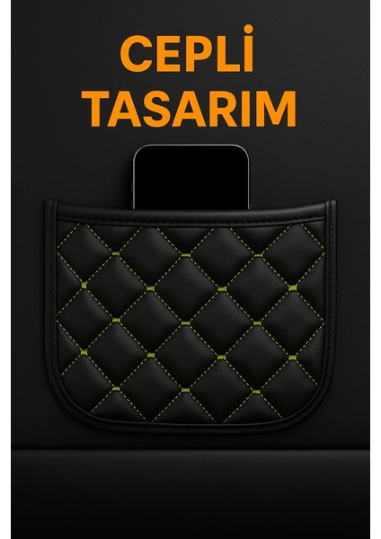 Fiat Murat 124 1971-1977 Uyumlu Kumaş Oto Koltuk Minderi Ergonomik Kapitone 2'li Siyah Yeşil fiyatları