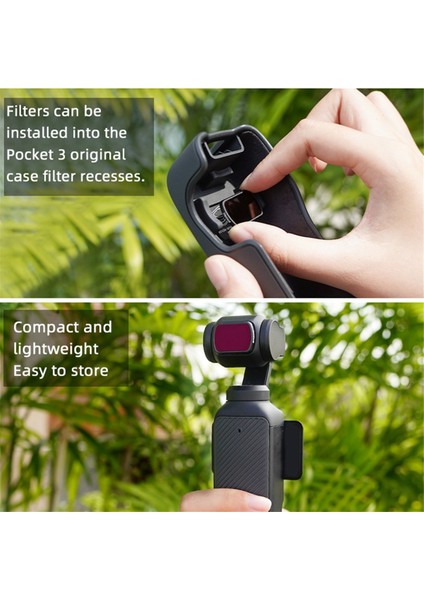 Brdrc Filtre Kiti ND8PL ND16PL ND32PL ND64PL Filtre Djı Osmo Pece 3 Aksesuar Kampera Optik Cam Filtreleri (Yurt Dışından) fırsatları