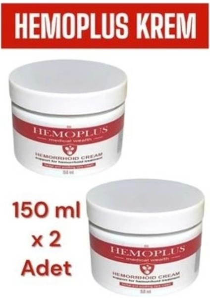 Hemoplus Krem 150 ml - Hemorrhoid Cream x 2 Adet