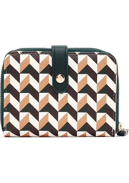 Kadın Yeşil Baskılı Cüzdan 000A2D563326 modelleri