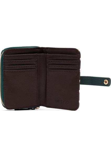 Kadın Yeşil Baskılı Cüzdan 000A2D563326 indirimleri