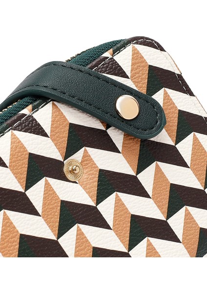 Kadın Yeşil Baskılı Cüzdan 000A2D563326