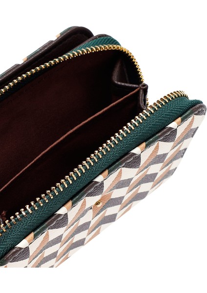 Kadın Yeşil Baskılı Cüzdan 000A2D563326