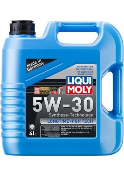 Motor Yağı – Liqui Moly 5W30 Longtim High Tech 4l