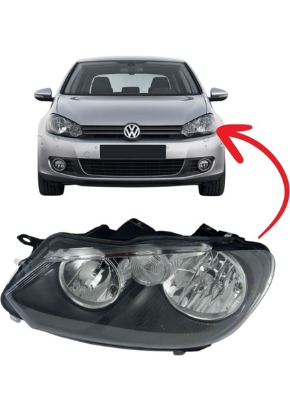Vw Golf6 Far Lambası Sağ 2009-2012 Trendline