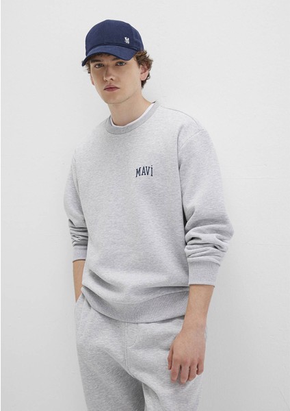 Mavi Logo Baskılı Gri Sweatshirt 0611716-80018 fiyatları