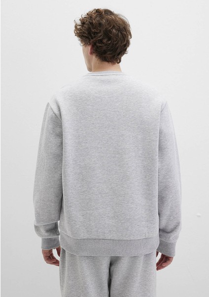 Mavi Logo Baskılı Gri Sweatshirt 0611716-80018 fırsatları