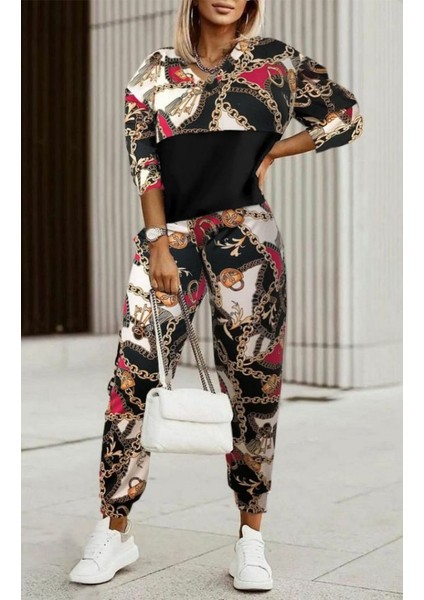 Kadın Uzun Kollu V Yaka Göğüs Altı Kadife Detay Mikro Ikili Takım fiyatları