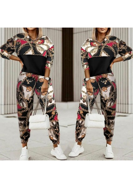 Kadın Uzun Kollu V Yaka Göğüs Altı Kadife Detay Mikro Ikili Takım modelleri