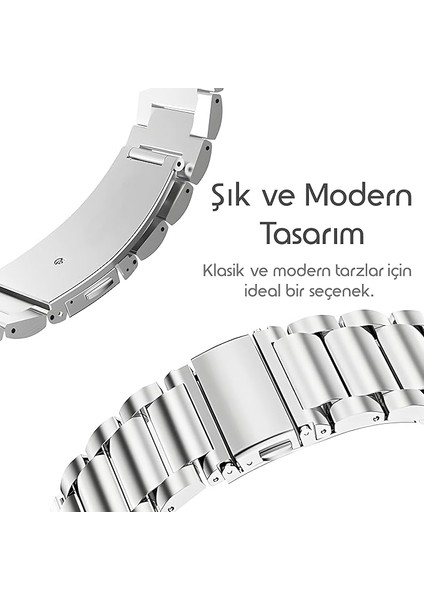 Galaxy Watch 4/5/6/7/fe/40/44/classic/42/43/46/47 Uyumlu 20MM A+Kalite Paslanmaz Çelik Bakla Kordon fiyatları