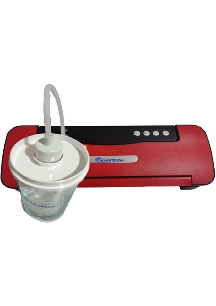 Ev Tipi Vakum Makinesi Kırmızı Kavanoz Vakumlama Hazneli fiyatları