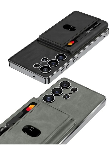 Samsung S25 Ultra Uyumlu Kılıf Deri Magsafe Şarjlı Ayrılabilen Magnetic Cüzdan Kartvizitlik Standlı indirimleri