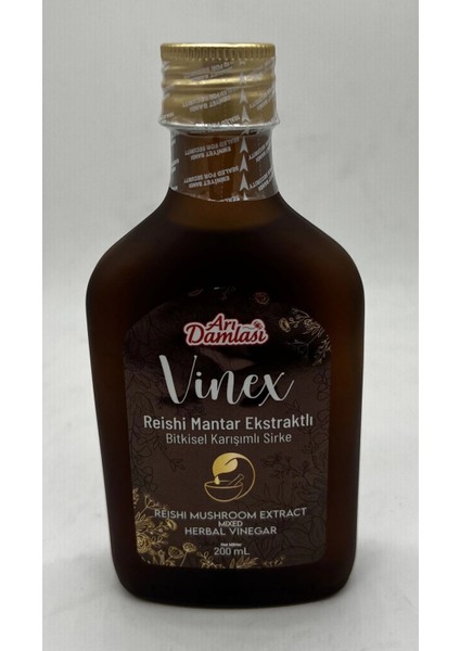 Reishi Mantar Ekstraktlı Bitkisel Karışımlı Sirke 200 ml
