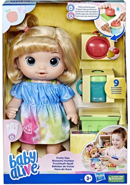 F7356 Baby Alive Bebeğim ile Eğlenceli Yudumlar Sarışın +3 Yaş