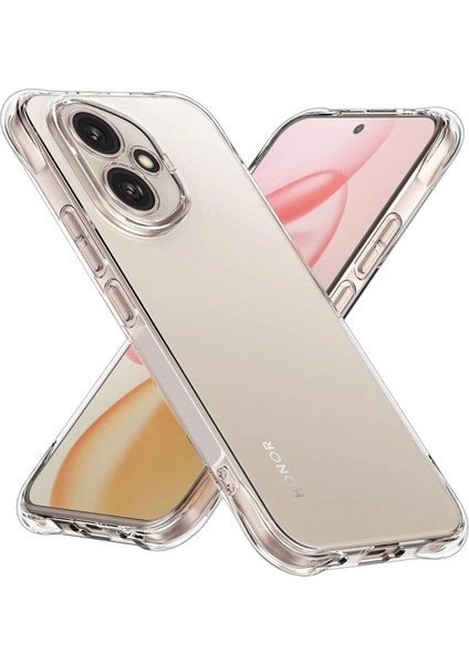 Honor 400 Uyumlu Şeffaf Silikon Kılıf - Kamera Korumalı Esnek Tam Koruma Kapak