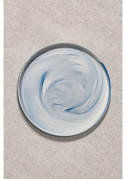 Marble Porselen Yemek Tabağı Mavi fiyatları