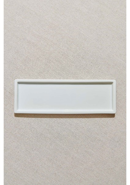 Flat Porselen Servis Tabağı Beyaz