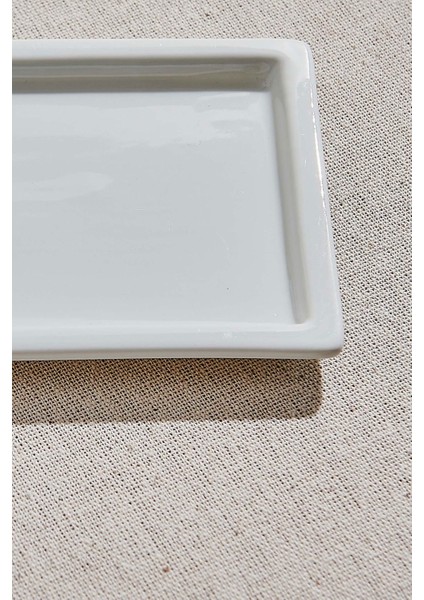 Flat Porselen Servis Tabağı Beyaz modelleri