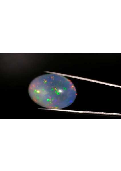 Sertifikalı - 77.85CT 36.8X24MM Oval Cabachon Natural Play Of Color Opal
