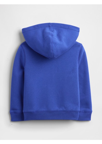 Erkek Bebek Koyu Mavi Gap Logo Sherpa Fermuarlı Sweatshirt modelleri