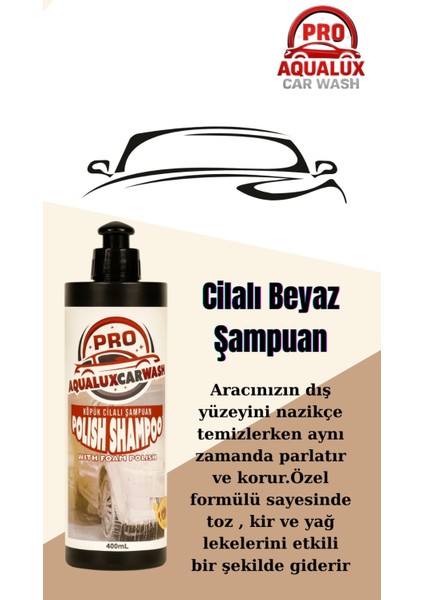 Proaqualuxcarwash Torpido Parlatıcı - Cilalı Beyaz Şampuan modelleri