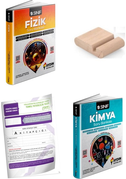 9.sınıf Kimya Fizik Soru Bankası Yeni Müfredat+Telefon Tutucu+Deneme