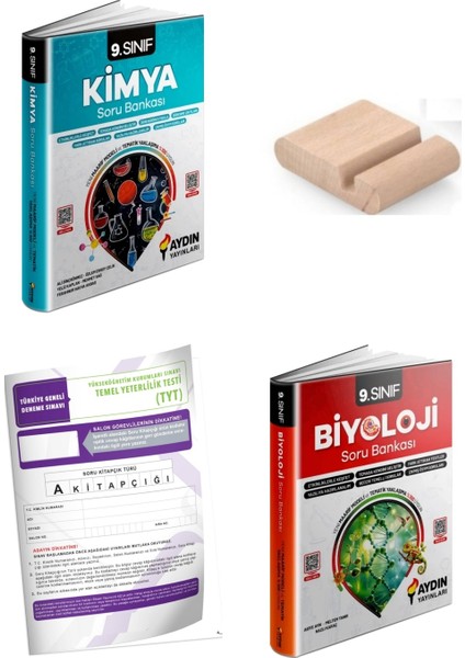 9.sınıf Biyoloji Kimya Soru Bankası Yeni Müfredat+Telefon Tutucu+Deneme