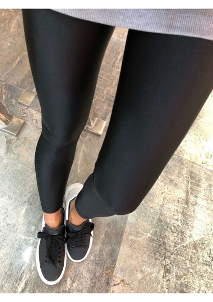 Korse Özellikli 1 Beden Incelten Toparlayıcı Orta Parlak Disco Tayt