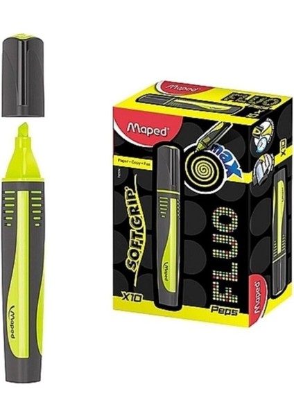 Fosforlu Kalem Max Fluo Peps Mini Sarı 742934